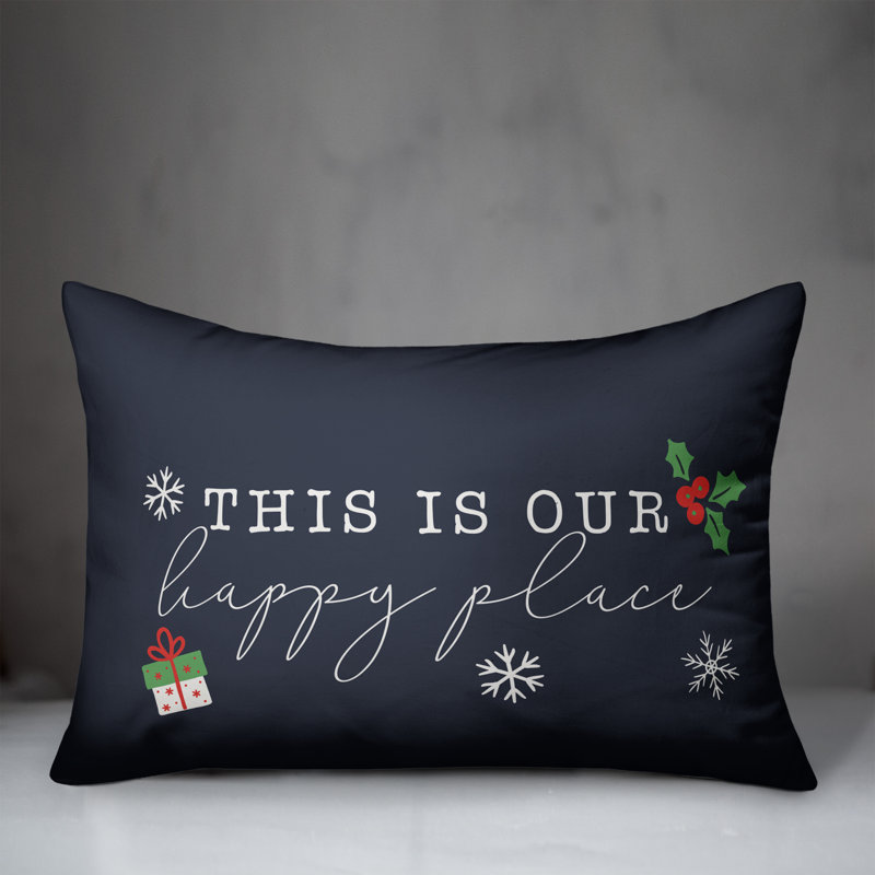 No Decorative Addition Throw Pillow, Navy