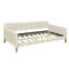 Lit de jour blanc simple avec 4 pieds - Lit uni et rembourré pour tous les styles de décoration intérieure 4 po, espaces modernes
