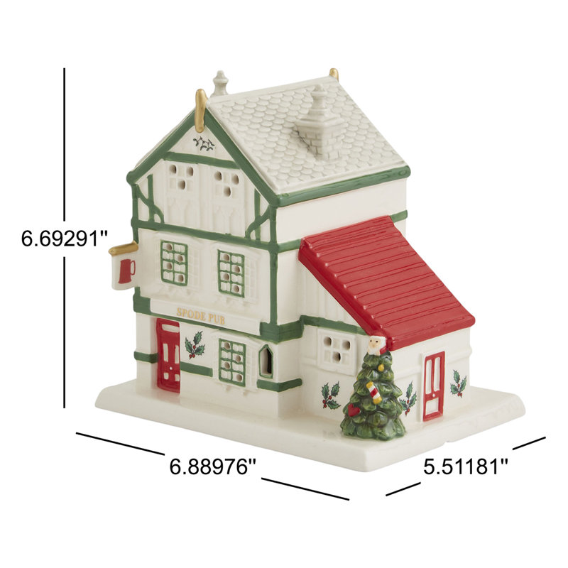 Spode Christmas Tree Led Public House 5.5"