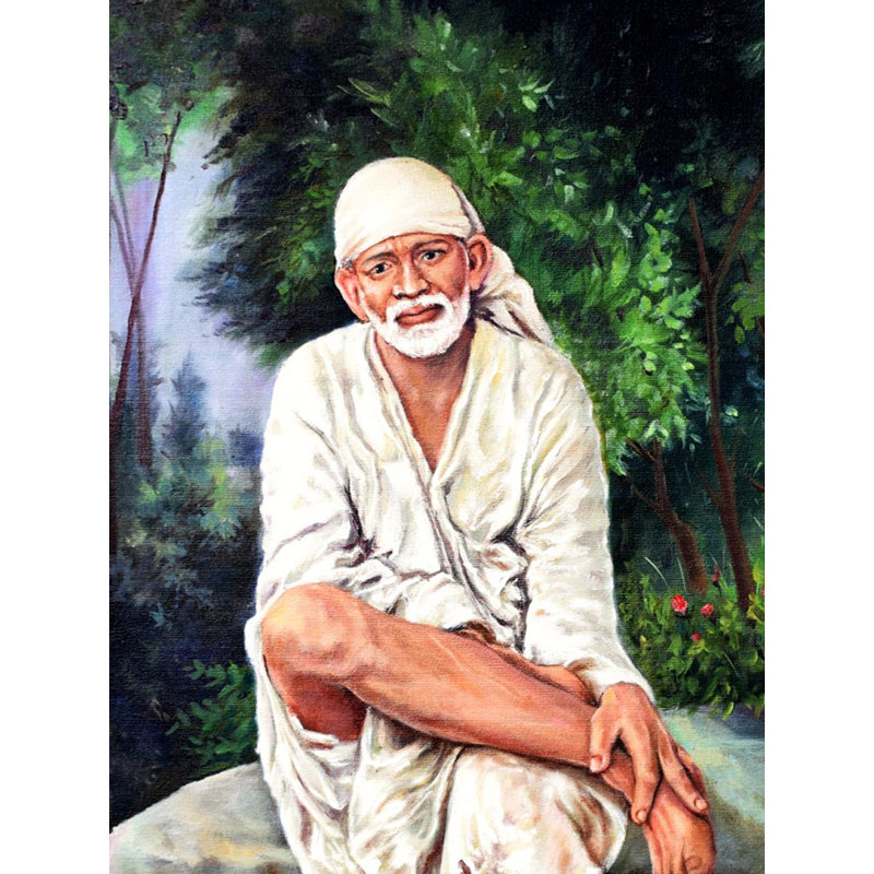 Om Sai Ram | Huile sur toile | Par Prashant Honakhande