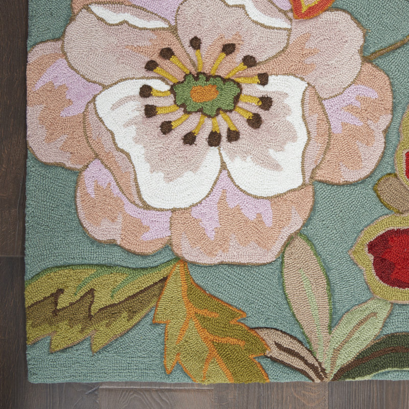 Tapis floral Karyn, Rectangle 3 pi 6 po x 5 pi 6 po