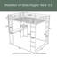 Lit mezzanine double avec tablettes Kellen par Mason & Marbles-2039990218