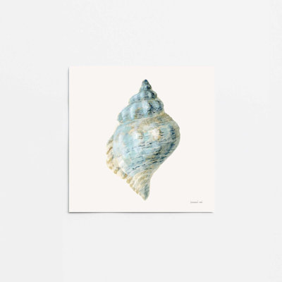 Reproduction d'art coquillage bleu