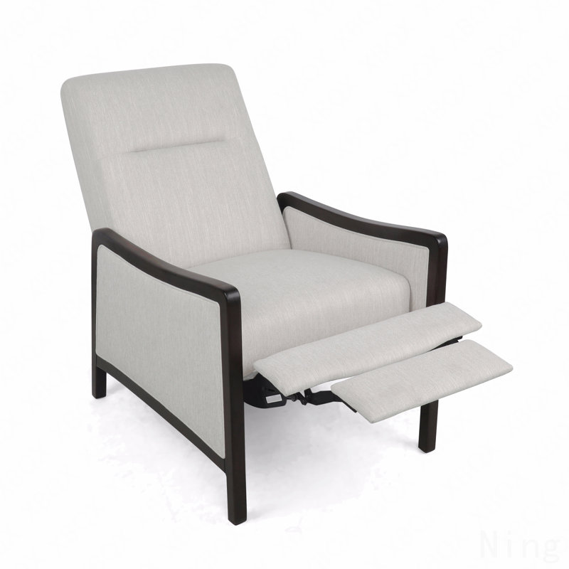 Fauteuil inclinable Mid-Century, Beige