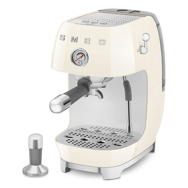 Smeg Manual Espresso Maker With Cold Brew, Cream