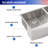 33'' L Double Bowl Stainless Steel Kitchen Sink