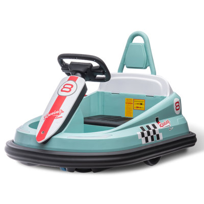 6V Kids Bumper Car for Toddlers, Electric Ride On Toy w/Remote, 360 Degree Spin,5 Speeds,Lights,Music & Horn