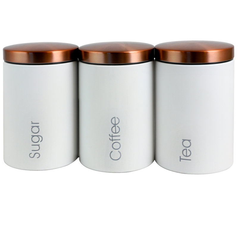 Stoneware Jar - Set of 3, White