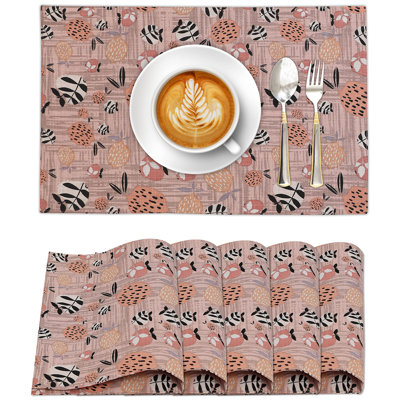  Dining Table Rectangle Placemats 100% Cotton Multi Pattern 13x19 Inches