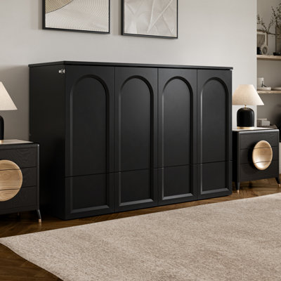 Murphy Bed With Storage And Built-in Charger