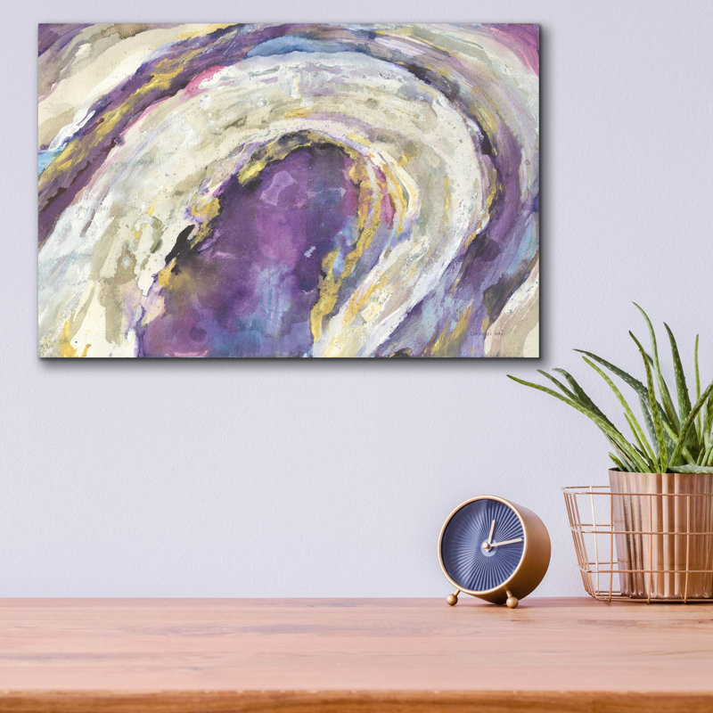 Art mural en verre «Flow» par Danhui Nai, H 12 po x l 16 po x P 0,13 po