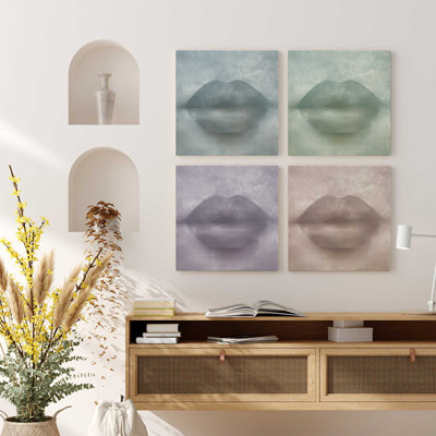 "Whispered Kiss Quadrant" par Golden Glow Interiors 4 - Pièces sur toile