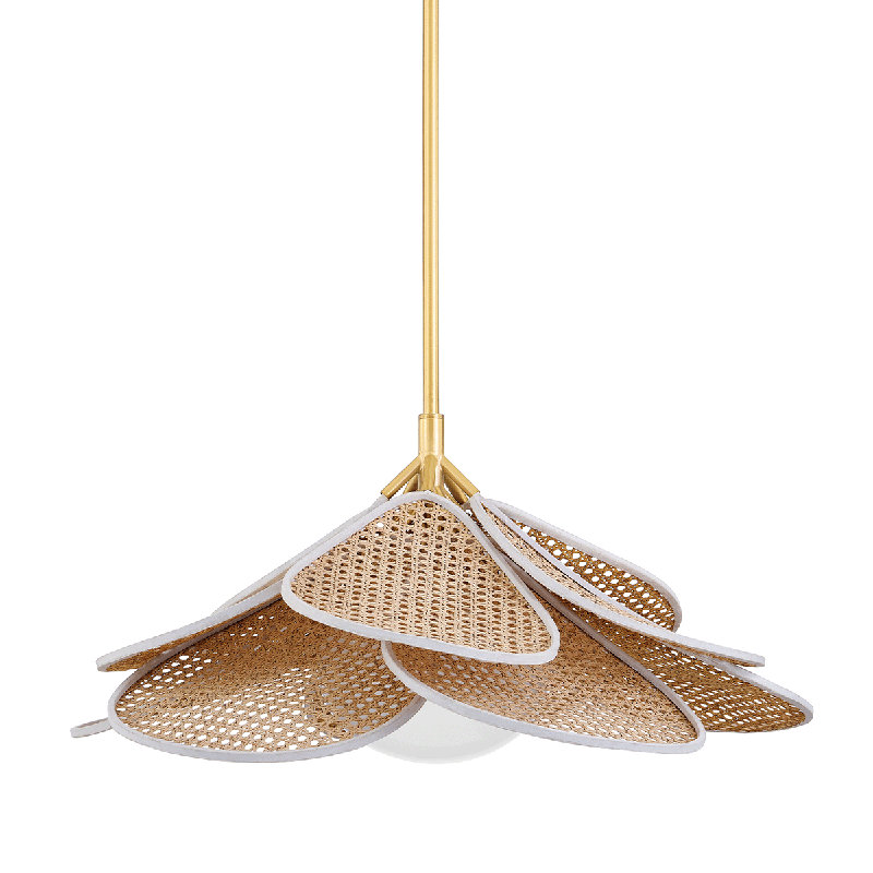 Luminaire suspendu 1 lumière FLORINE, H 18,75 po x l 28 po x P 28 po