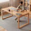 Bureau rectangulaire en bois massif Burlywood-1305019235