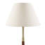 Lampe de table en céramique texturée avec abat-jour cannelé Verla