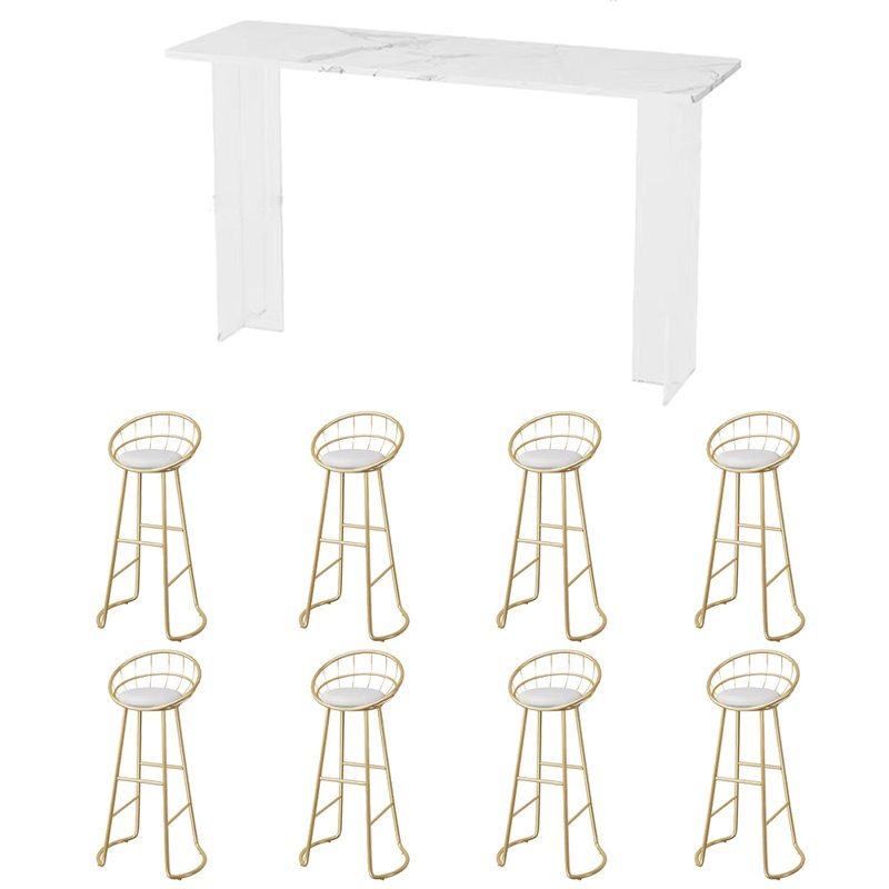 Simple cream wind bar tables and chairs