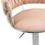 Andraya Swivel Upholstered Adjustable Height Counter Stool with Metal Frame-136914443