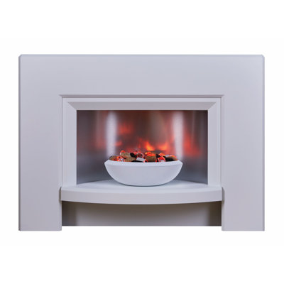 Stockeld Suncrest 111cm W White Fireplace