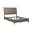 Mobilier de chambre à coucher en bois capitonné avec tête de lit capitonnée style transitionnel 1pc
