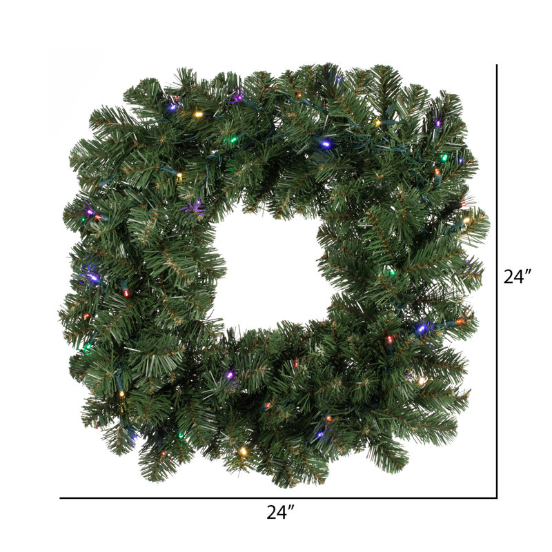 24 " Pre-Lit Wreath
