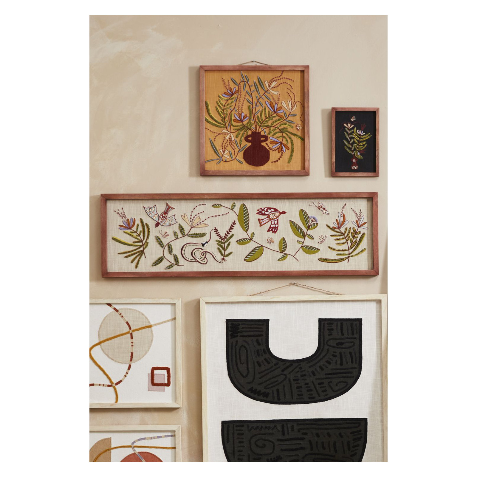 Framed Textile Wall Art