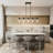 Elliyanna 5 - Light Dimmable Linear Chandelier Modern Farmhouse Chandelier Entry Chandelier Dinning Room Chandelier