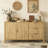 Modern Wave-Pattern Sideboard with 3 Drawers-1987689467