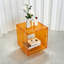 Table d'appoint moderne en acrylique à 2 niveaux, table de chevet, table de bout décorative-2070264078