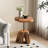 Natural Edge Cedar Stump End Table With Tree Root Base