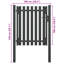 Parchure Anthracite Metal Gate-1334828436