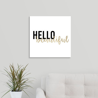 « golden quote i », art textuel sur toile