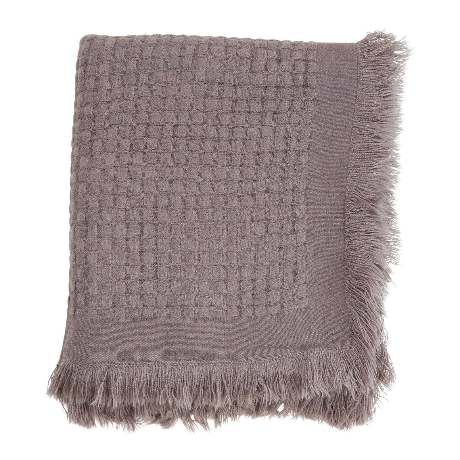 Sevan Collection Hand Woven Throw Blanket, Slate