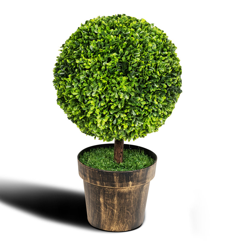 22'' Faux Boxwood Tree in Pot