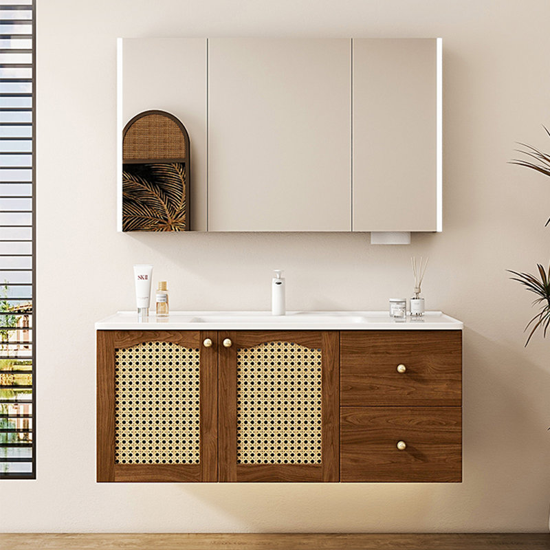Armoire de salle de bain rétro élégante