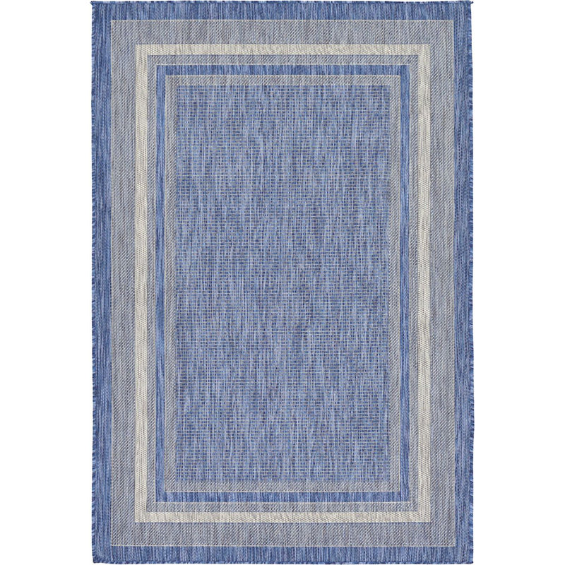 Tapis de véranda d'extérieur couleur ciel, Rectangle 8 p x 11 pi 4 po