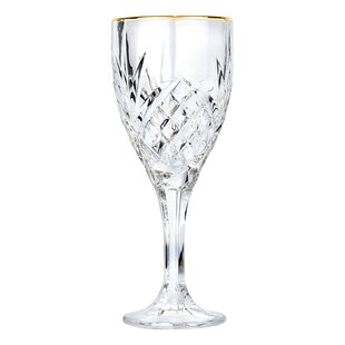Set (12) Vintage Hand Blown Iridescent Luster Tulip Wine Glasses