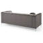 Élégant canapé contemporain gris foncé