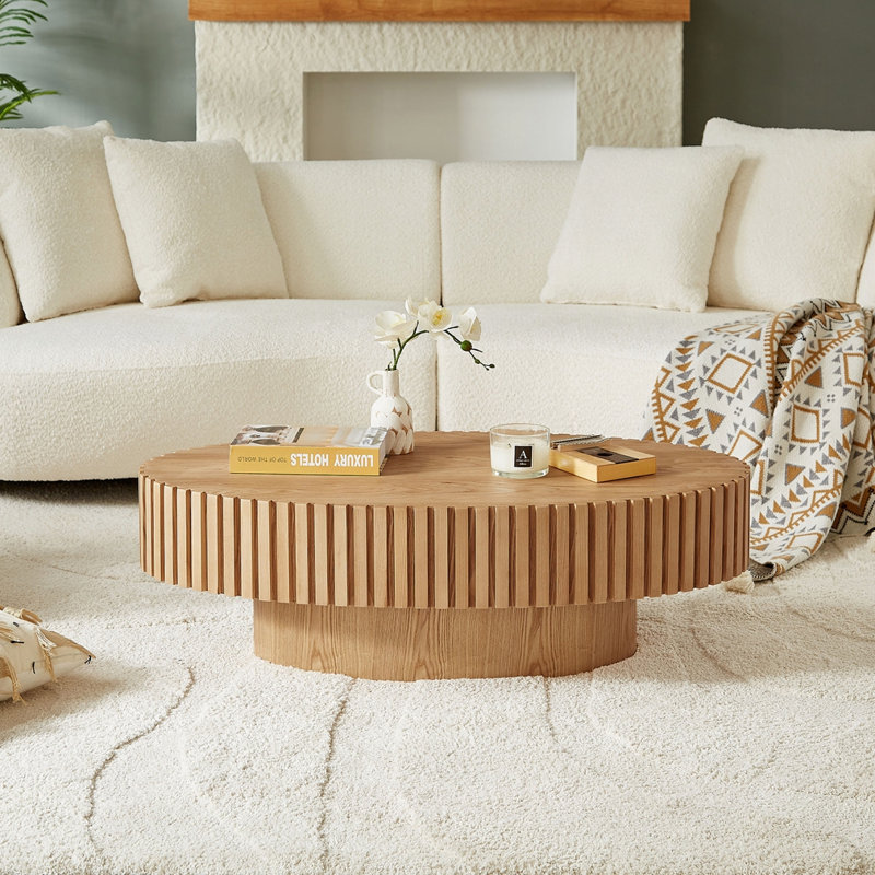 Table basse moderne Modern Handcraft, Bois de frêne naturel
