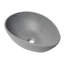 Lavabo de salle de bain vasque ovale en béton 15,4 po Alfi Brand