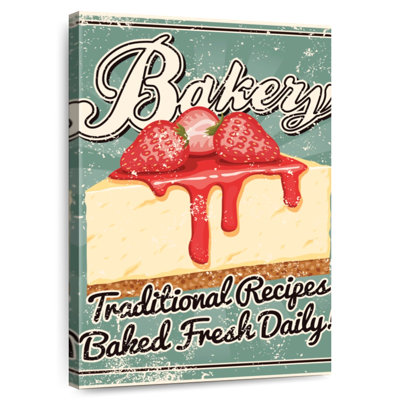Plaque murale Kema Strawberry Cheesecake Bakery