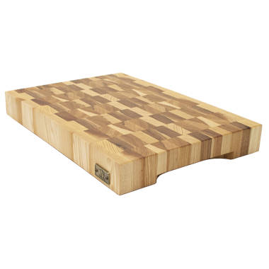  End Grain Wood cutting board - Wood Chopping block - Large  cutting board 16 x 12 Kitchen butcher block Oak cutting board non slip  cutting board with feet - Kitchen Wooden