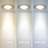 PureVue White Under Cabinet LED Puck Light, 3000K, Black