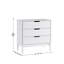Commode à 3 tiroirs en bois avec glissières à roulement lisse pour chambre d'enfant-1450954877