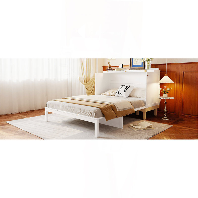 Grand lit escamotable, blanc, Blanc