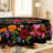 Black Washable Polyester Tablecloth with Floral Pattern
