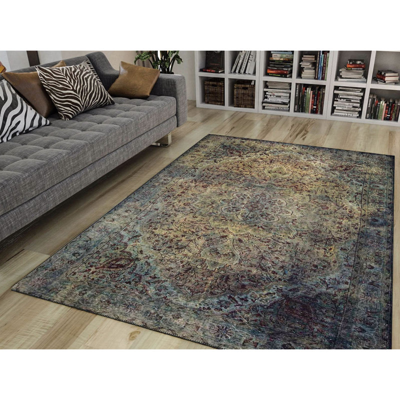 Premium 100% Polyester Area Rug, 6.9 x 10.2 ft | 1850 g/m², 0.2 in Pile Height | Recycled Poly Cotton Underside | Machine Washable at 30°C | Soft, Durable, Eco-Friendly Design for Modern Living Spaces