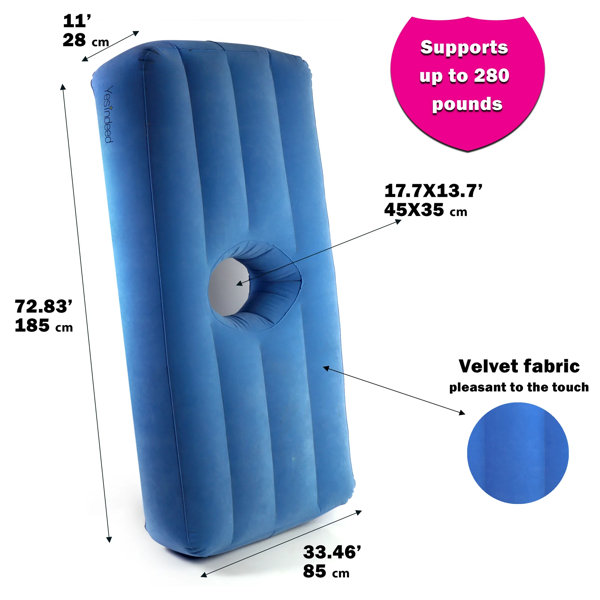 Brazilian Butt Lift Pillow ? Dr. Approved for Post Surgery Recovery Seat ?  BBL Foam Pillow + Cover Bag Firm Support Cushion Butt Support Technology 