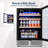 24'' 150 Can Freestanding/Built-in Reversible Door Hinge Beverage Refrigerator