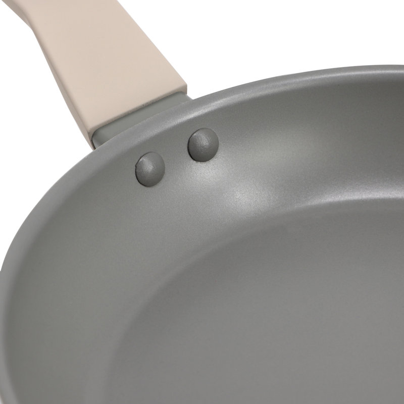 Batterie de cuisine antiadhésive en aluminium forgé en aluminium forgé gris de 10 pièces Oster