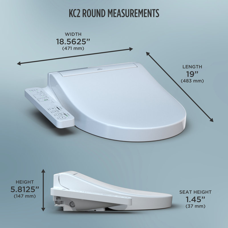 Washlet® KC2 Electronic Round Bidet Seat